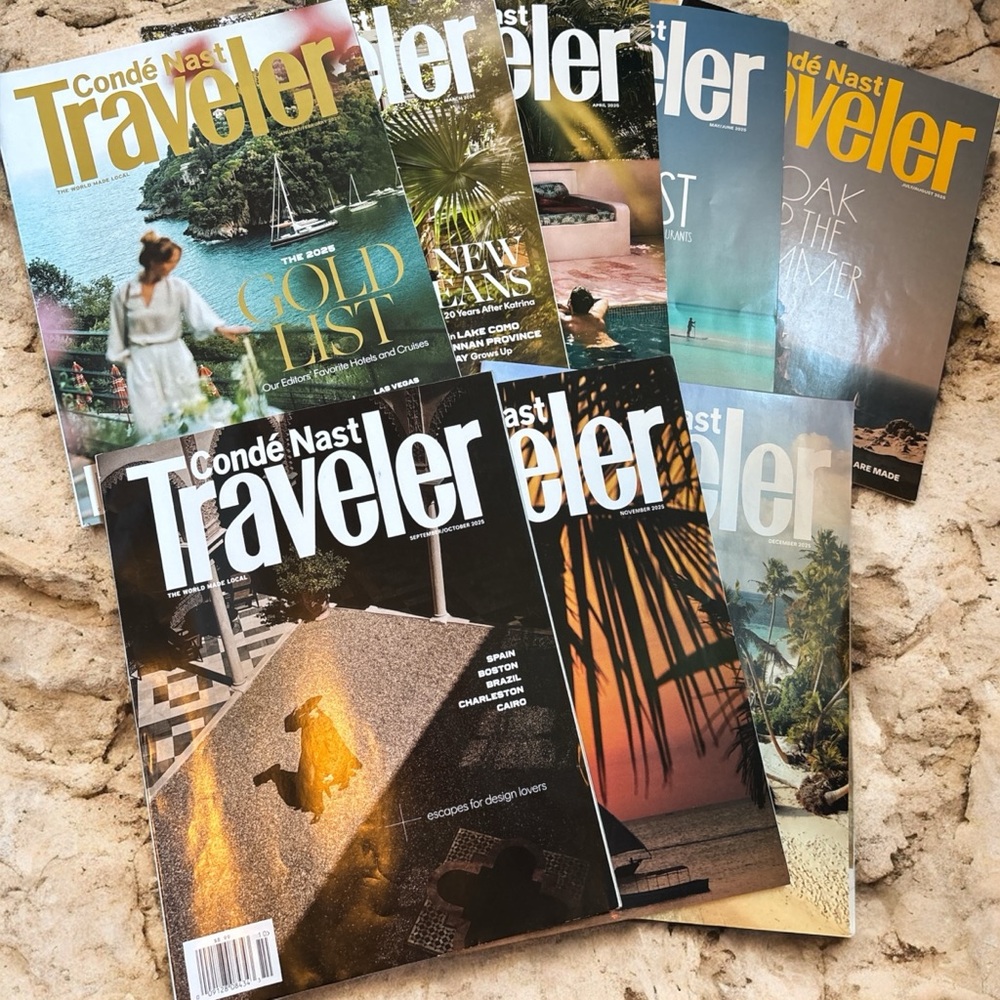 Conde Nast 2025 Magazine Collection Lot of 8 January - December